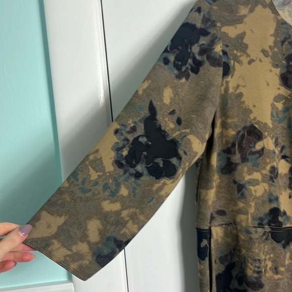 Aritzia Wilfred Myosotis Abstract Floral Minimalist Lagenlook Shift Dress - Picture 11 of 15